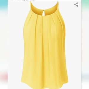 D.N.A COUTURE TAN TOP YELLOW FROM PAPAYA BLACK